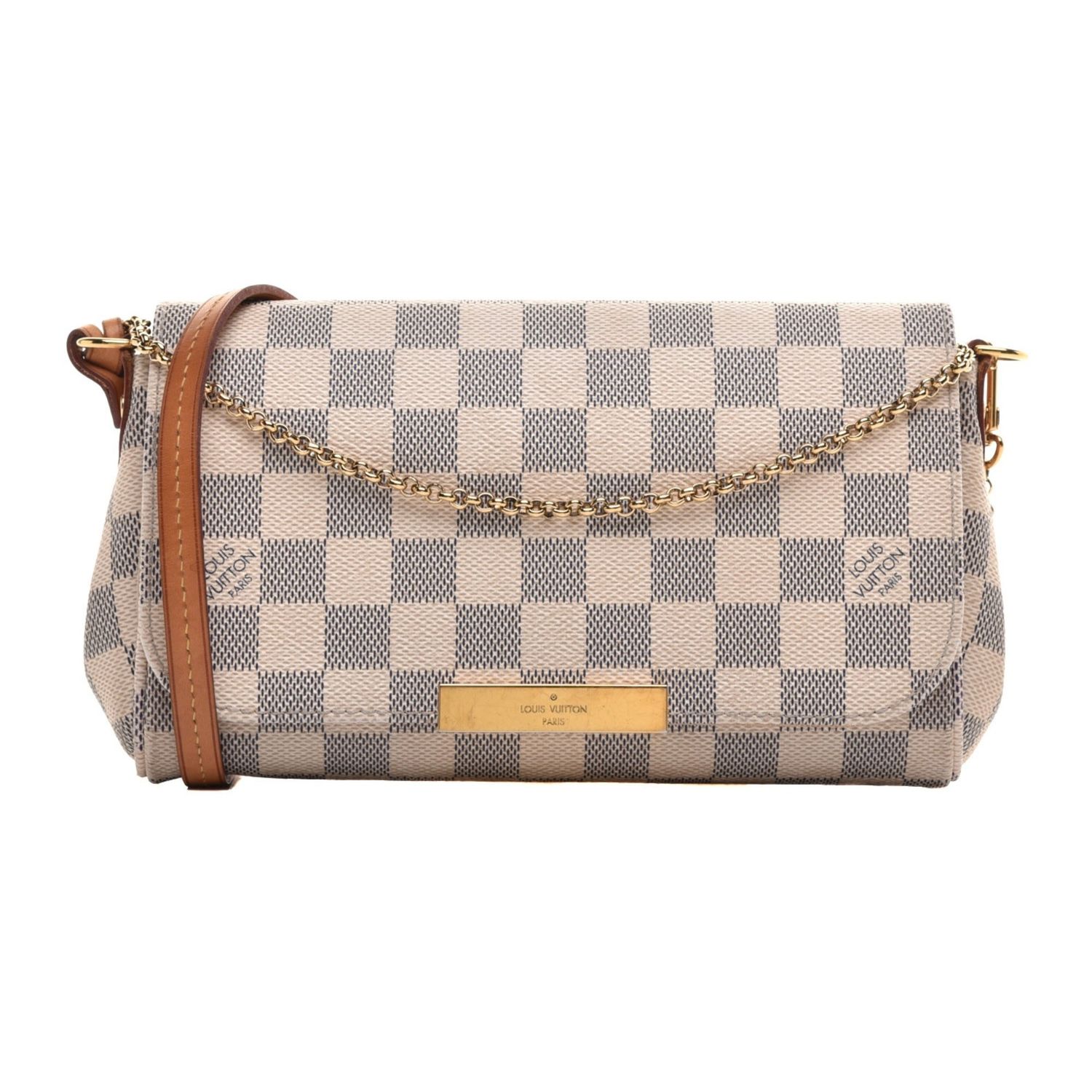 LOUIS VUITTON DAMIER AZUR FAVORITE SHOULDER BAG PM FL1164