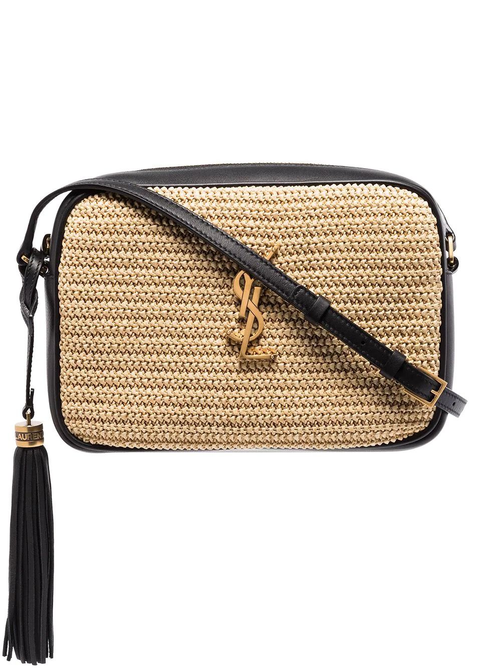 SAINT LAURENT LOU CAMERA BAG RAFFIA