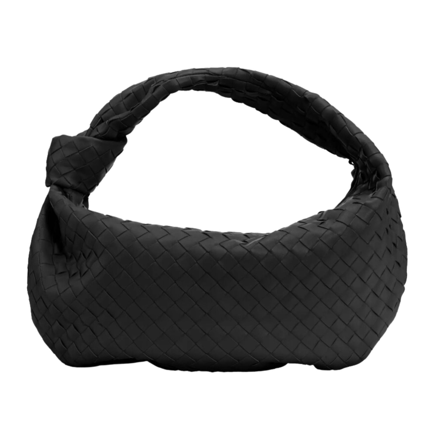 BOTTEGA VENETA BLACK LEATHER TEEN JODIE HOBO BAG LARGE