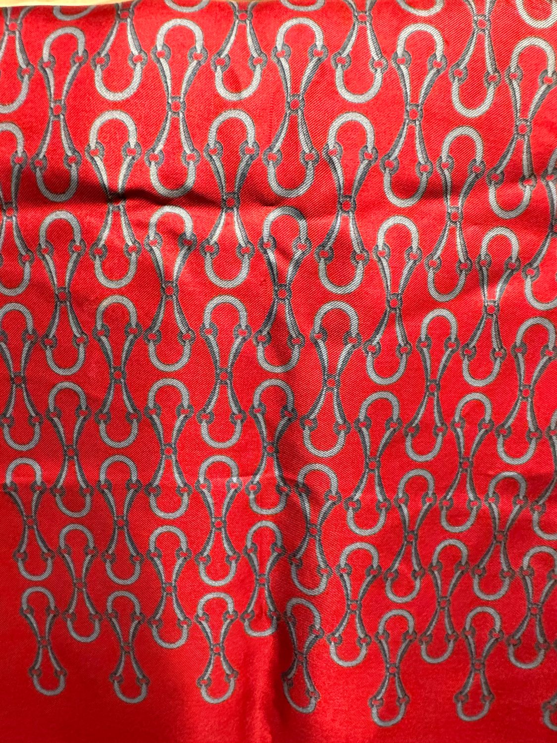 GUCCI VINTAGE SILK SCARF