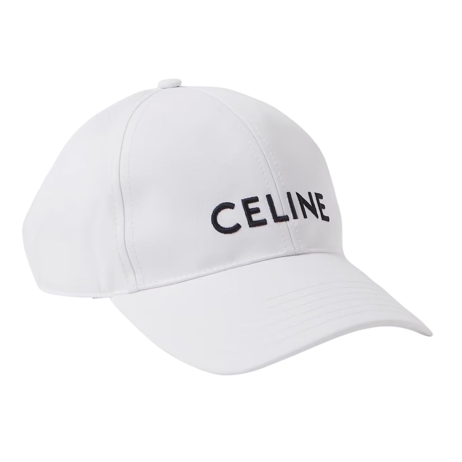 CELINE COTTON WHITE BASEBALL HAT CAP