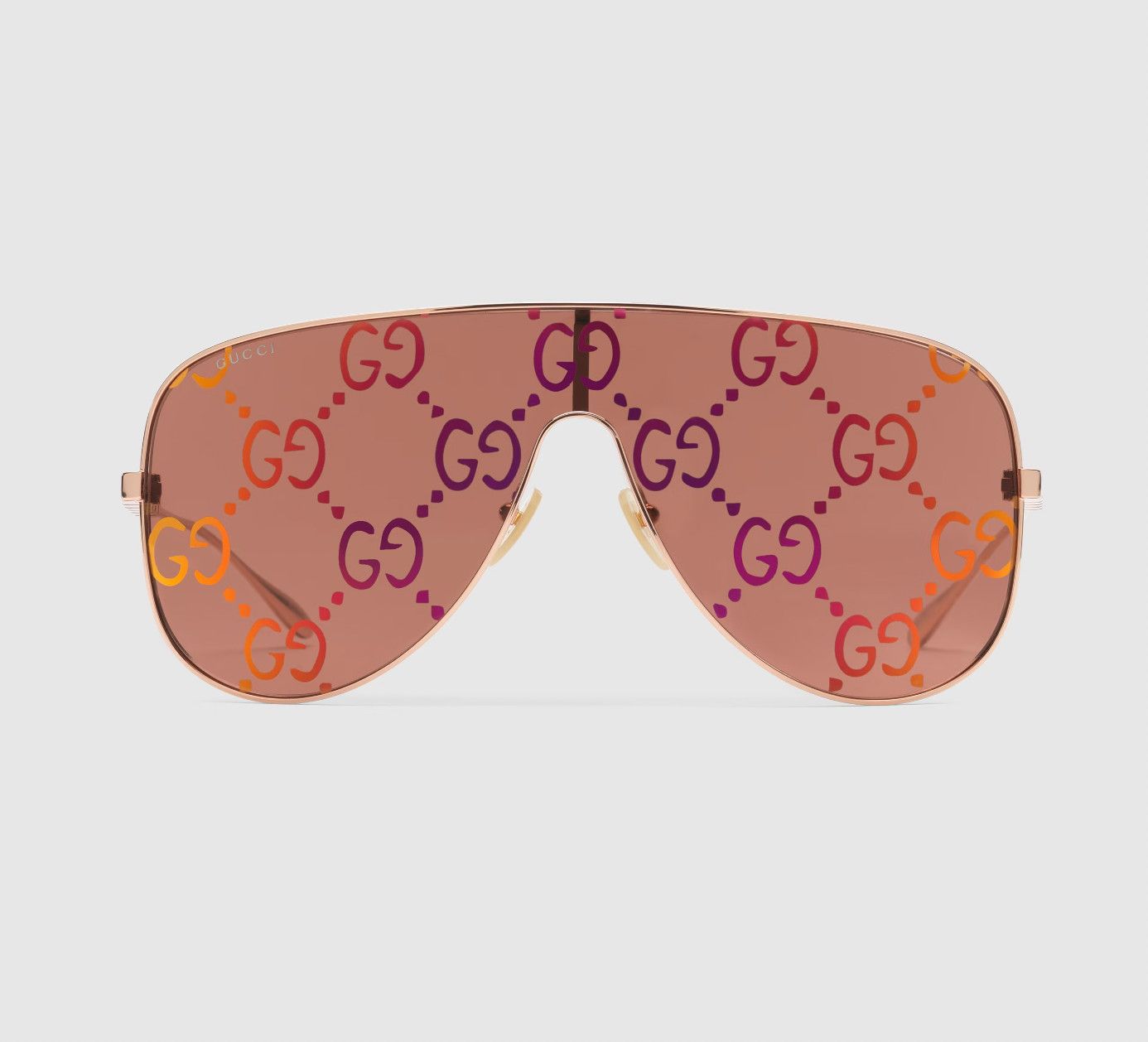 GUCCI ROSE GOLD MASK SUNGLASSES (GG1436S)