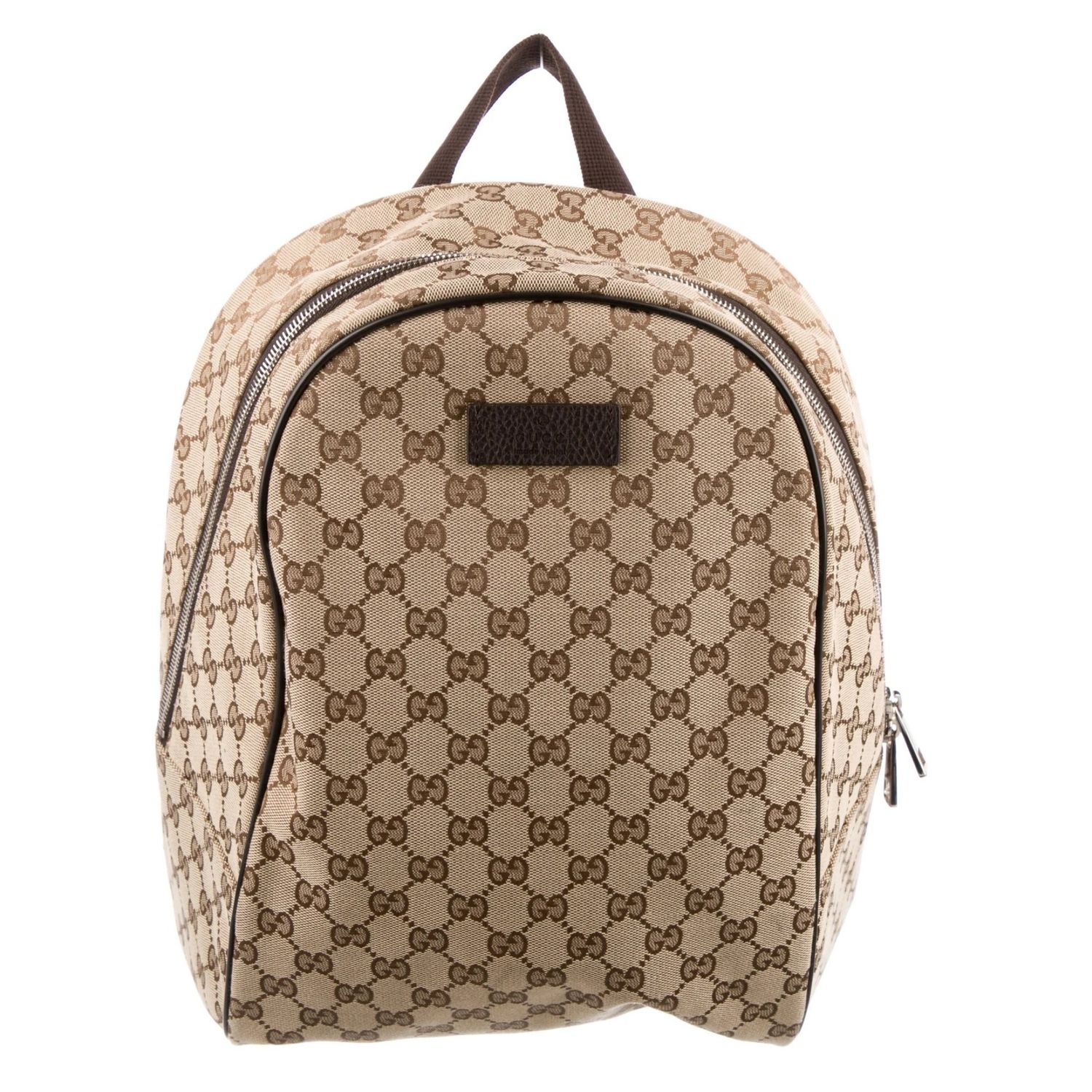 GUCCI GG MONOGRAM CANVAS EBONY BACKPACK