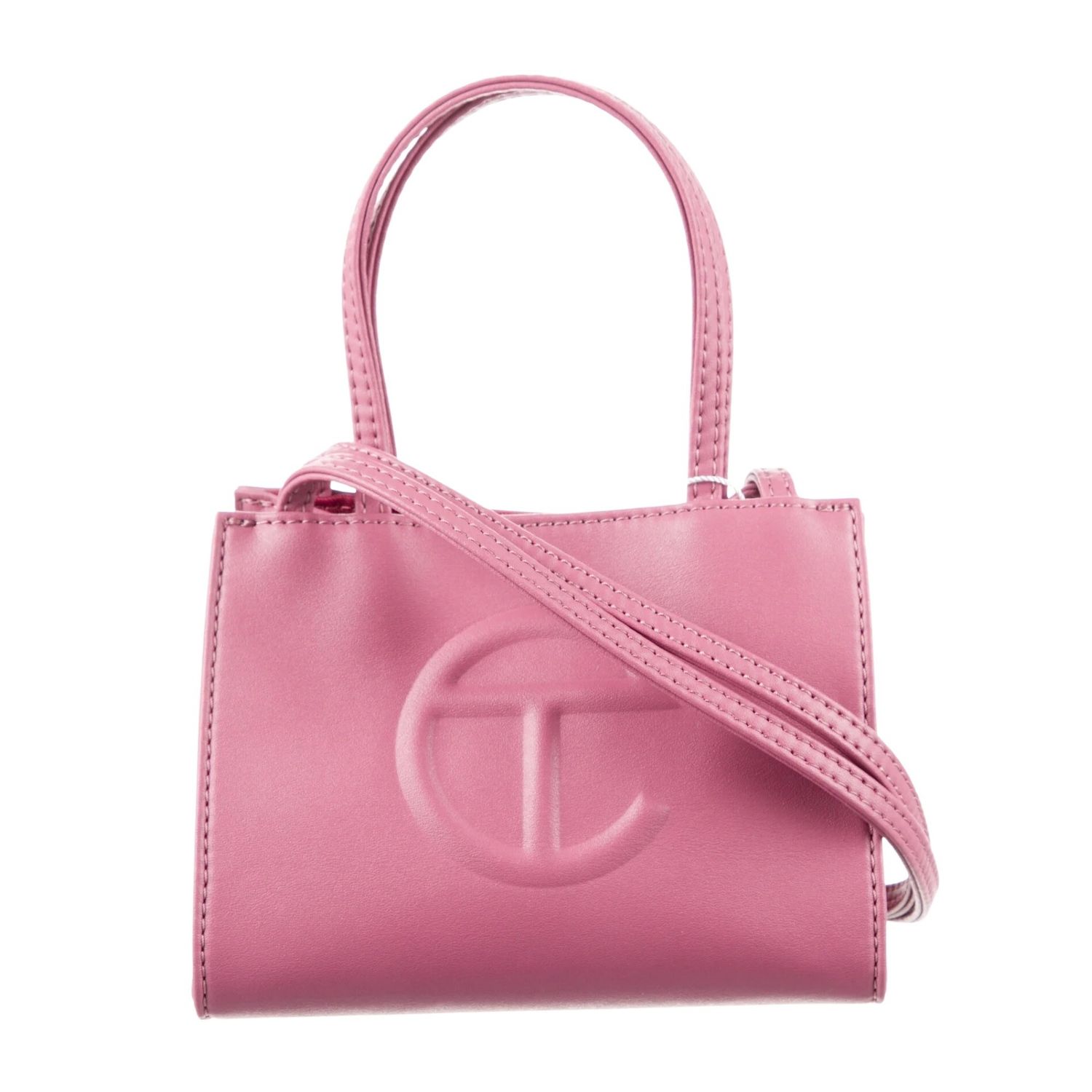 TELFAR SMALL PINK SHOPPING BAG