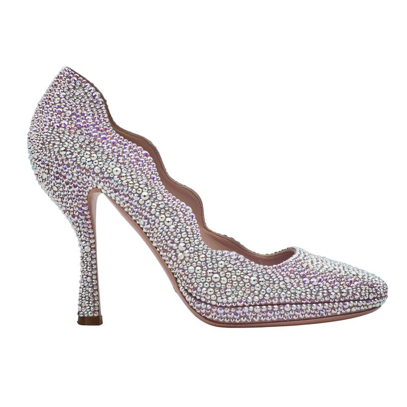 PRADA HIGH HEEL GLITTER PUMPS (EU 38.5)