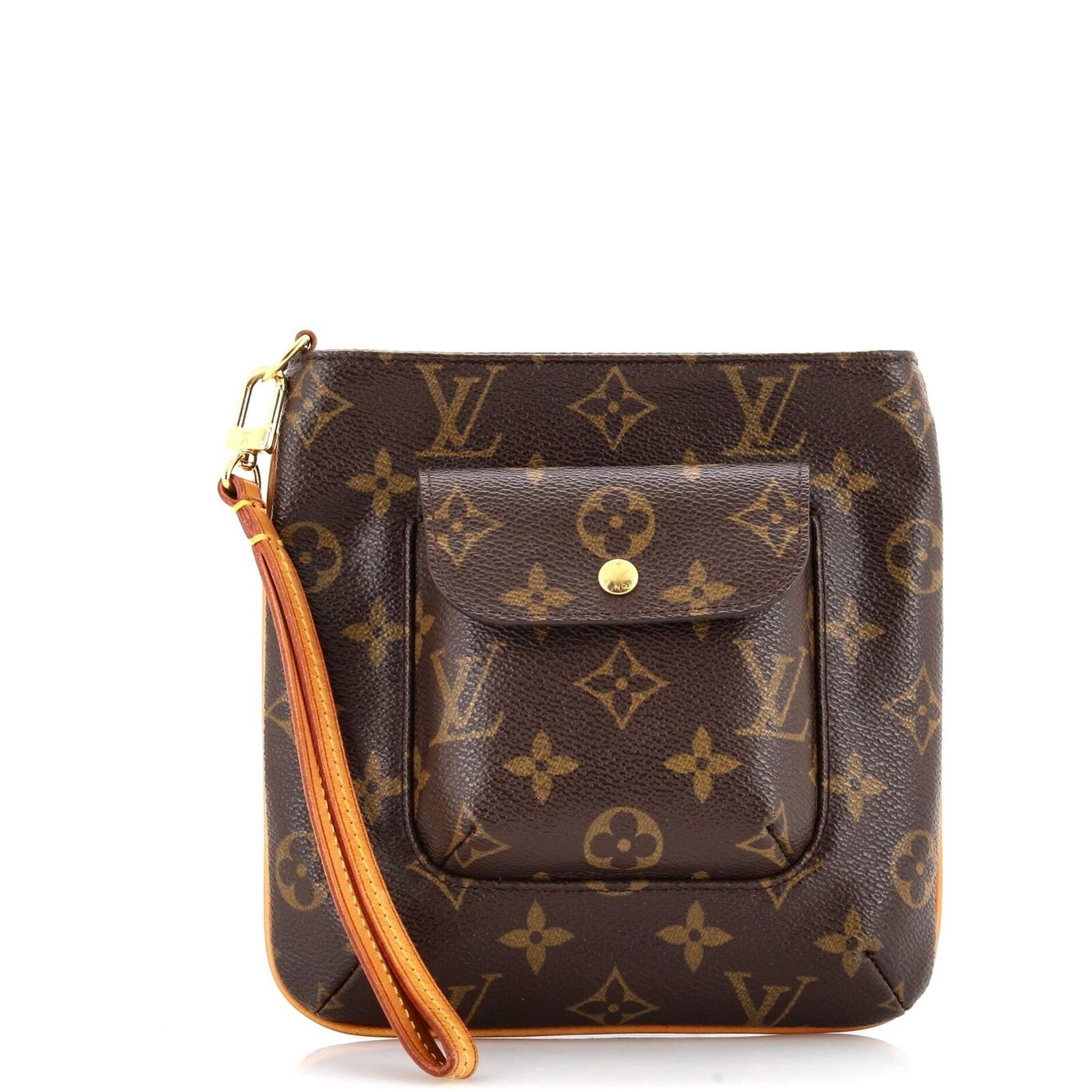 LOUIS VUITTON MONOGRAM PARTITION VINTAGE WRISTLET POUCH BAG (FINAL SALE)