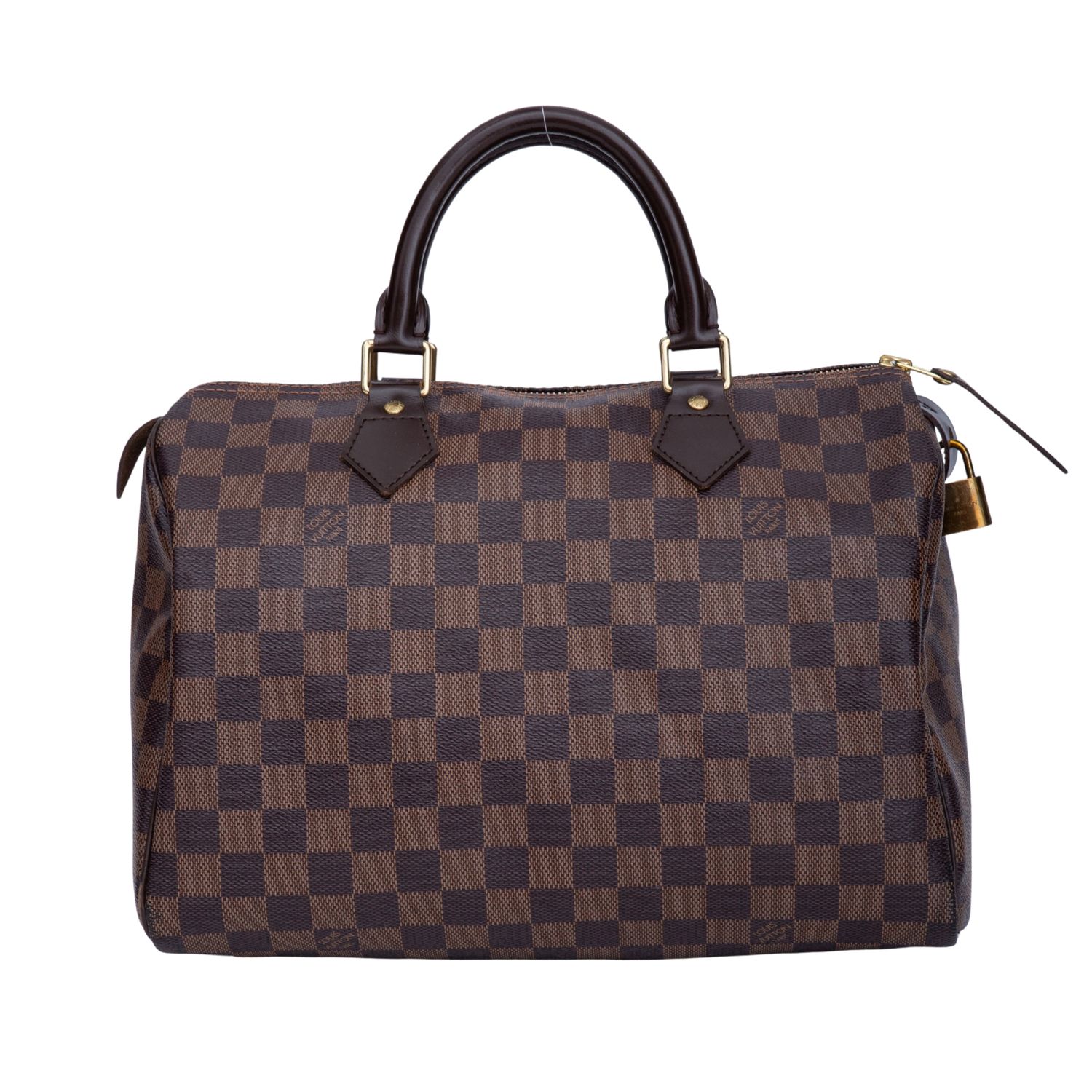 LOUIS VUITTON DAMIER EBENE SPEEDY 30 HANDBAG