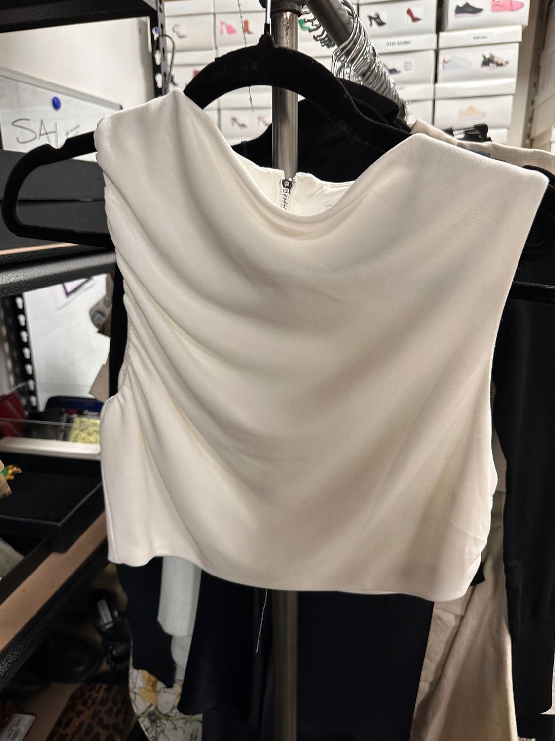 THIRD FORM CROP TANK TOP (S) WHITE