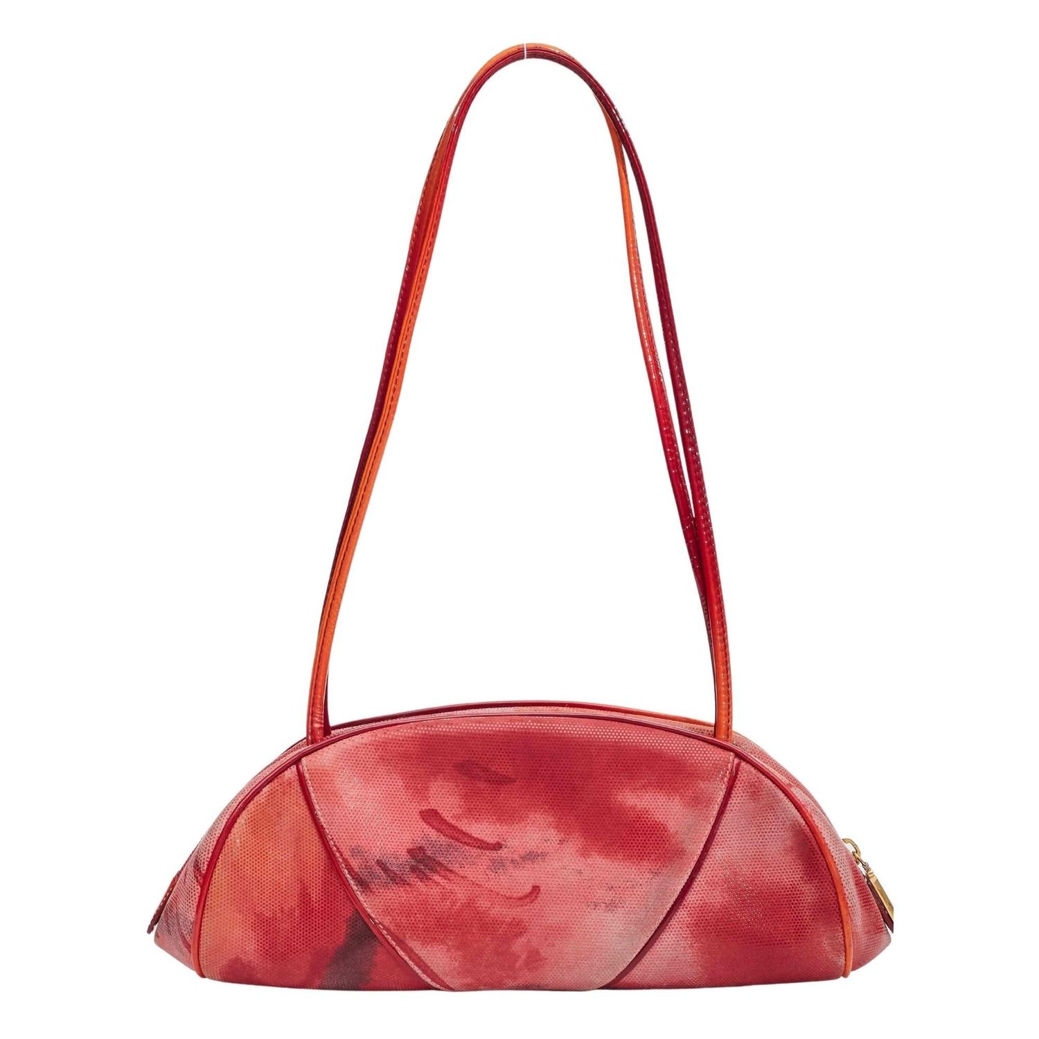 DIOR SUEDE OYSTER MULTI RED SHOULDER BAG