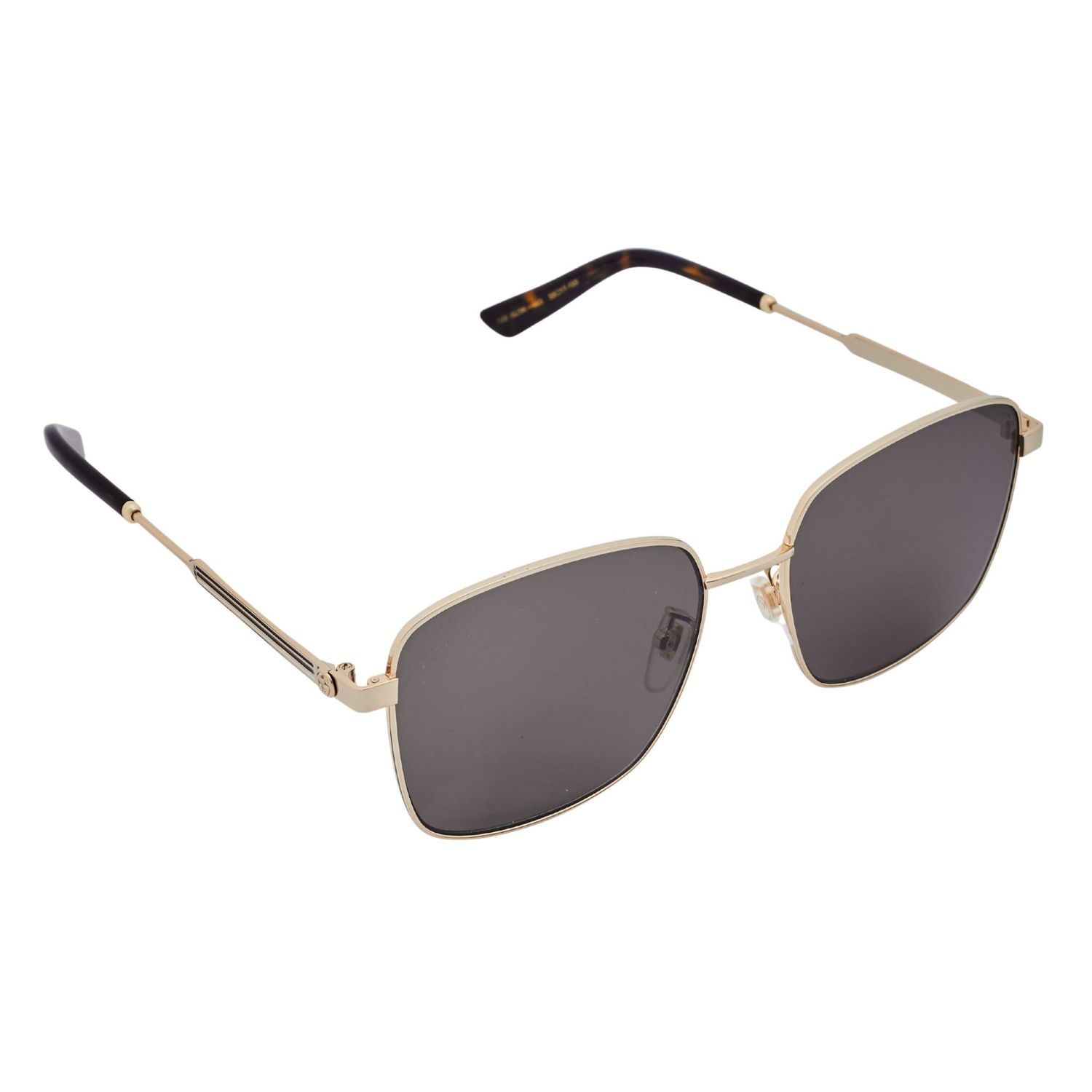 GUCCI GOLD FRAME SQUARE SUNGLASSES GG0852SK