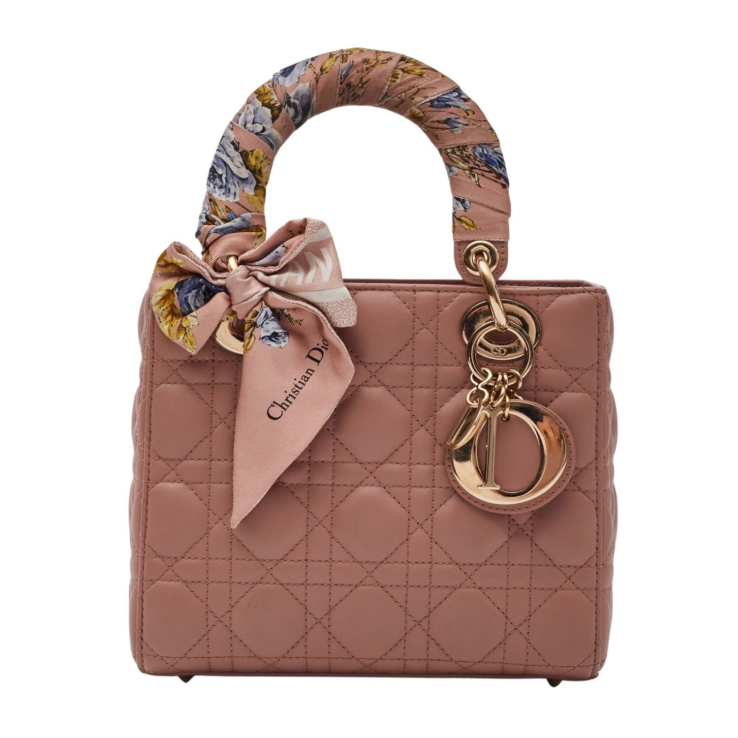 DIOR LAMBSKIN CANNAGE SOFT PINK MY ABCDIOR LADY DIOR FARD SMALL