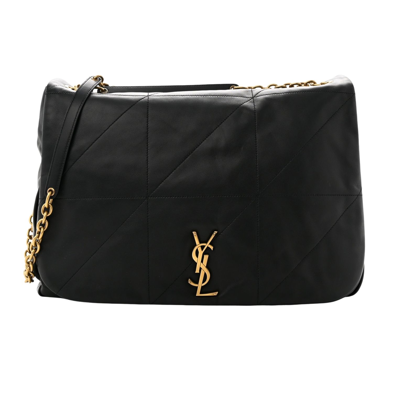 SAINT LAURENT LAMBSKIN BLACK JAMIE 4.3 CHAIN SHOULDER BAG LARGE MSRP