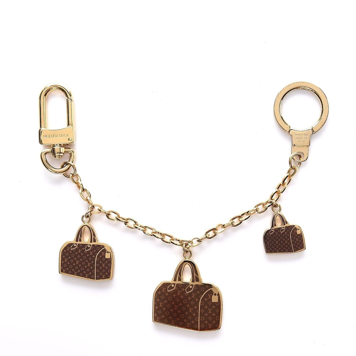 LOUIS VUITTON GOLD SPEEDY BAG CHARM CHAIN POCHETTE EXTENDER
