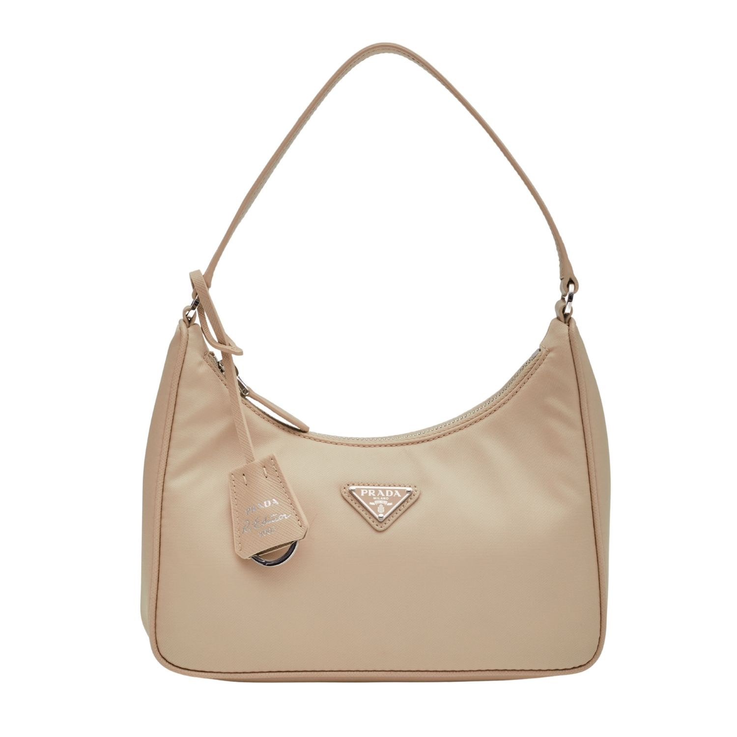 PRADA NYLON DESERT BEIGE RE-EDITION 2000 BAG MINI