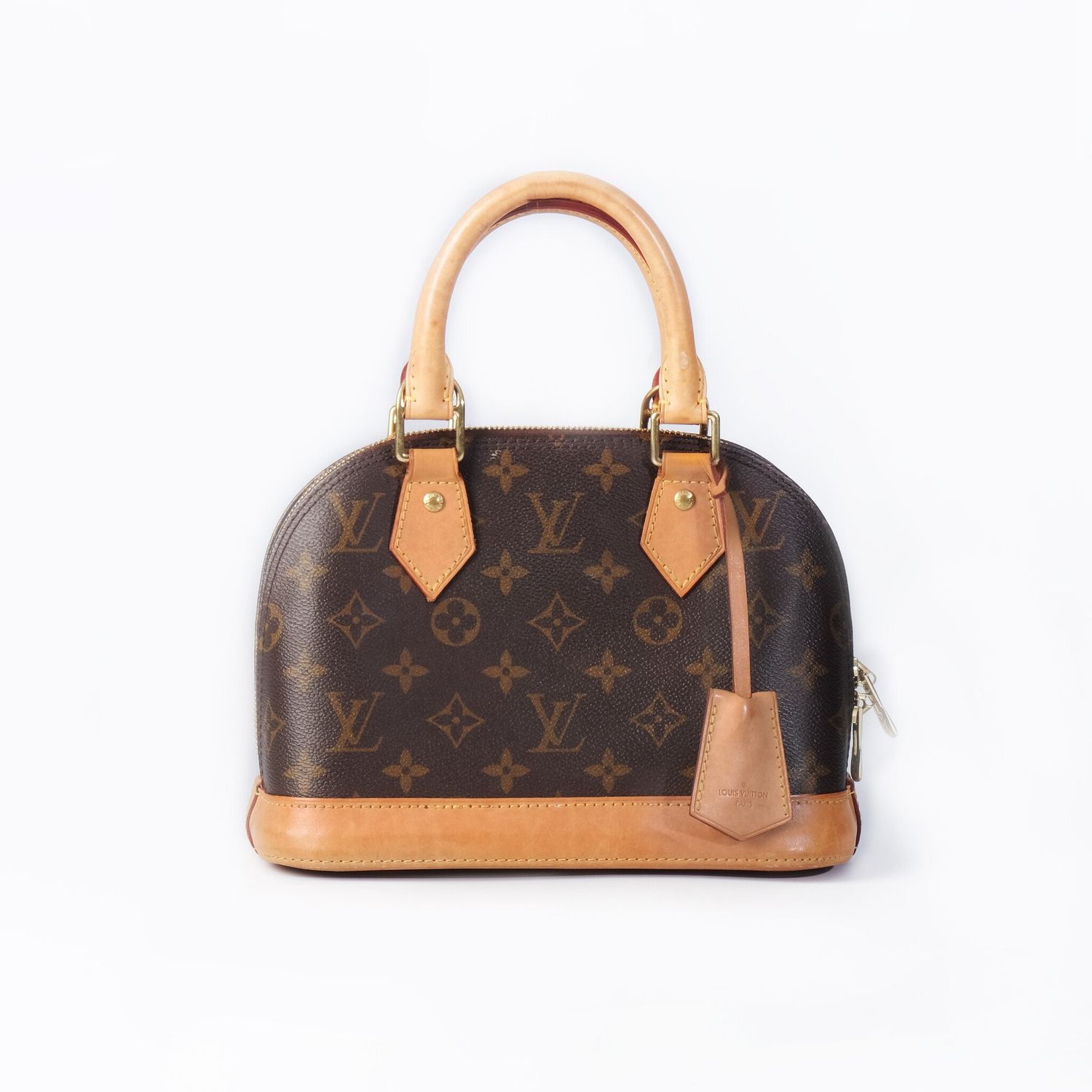 LOUIS VUITTON MONOGRAM ALMA BB BAG MICROCHIPPED