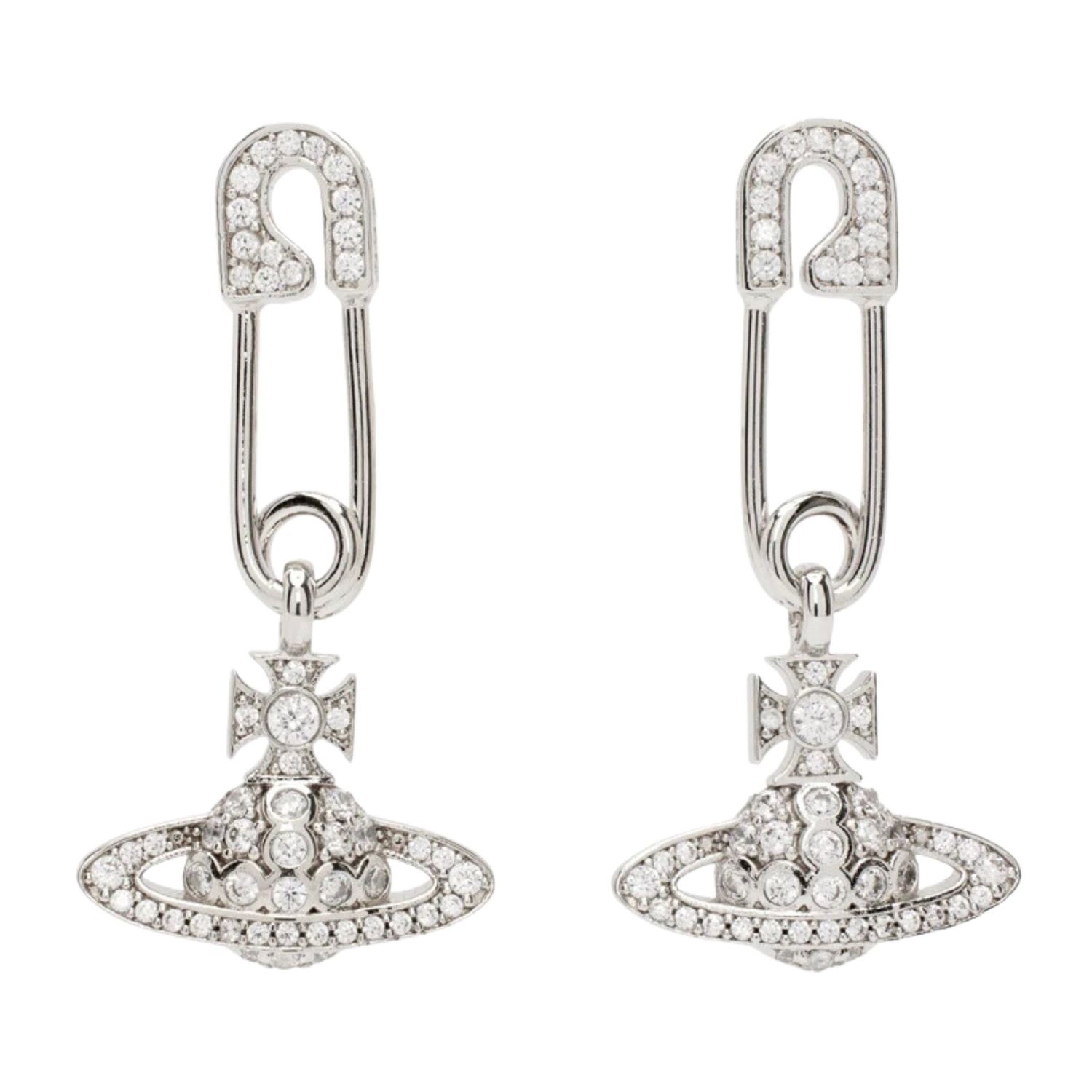 VIVIENNE WESTWOOD SILVER LUCRECE EARRINGS