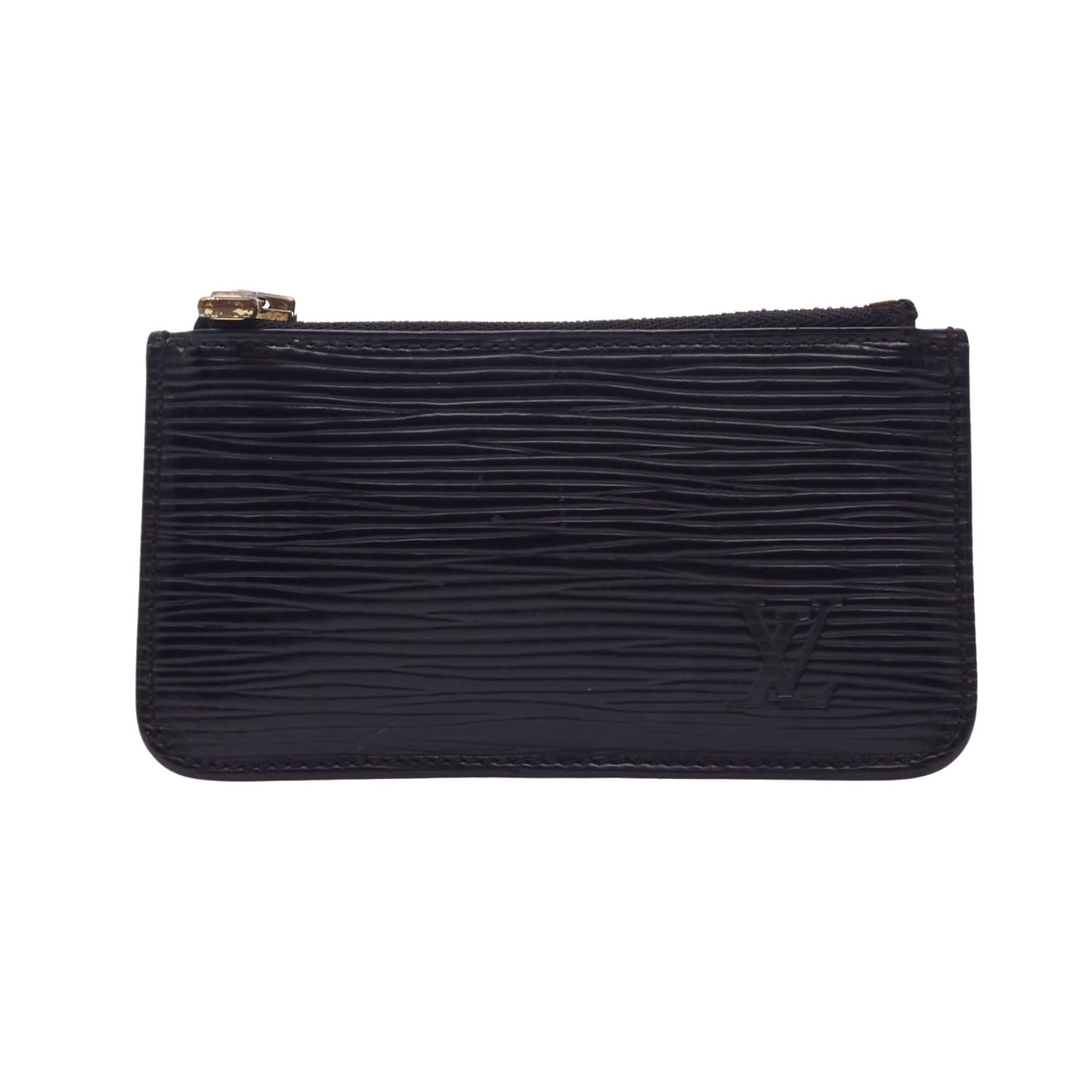 LOUIS VUITTON EPI LEATHER BLACK POCHETTE CLES COIN POUCH