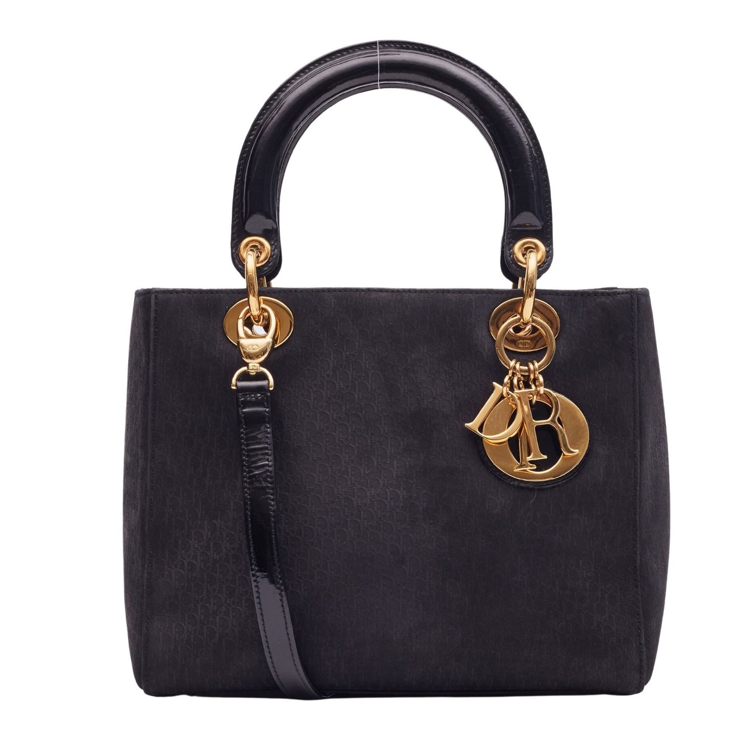 DIOR DIORISSIMO BLACK LADY DIOR HANDBAG MEDIUM