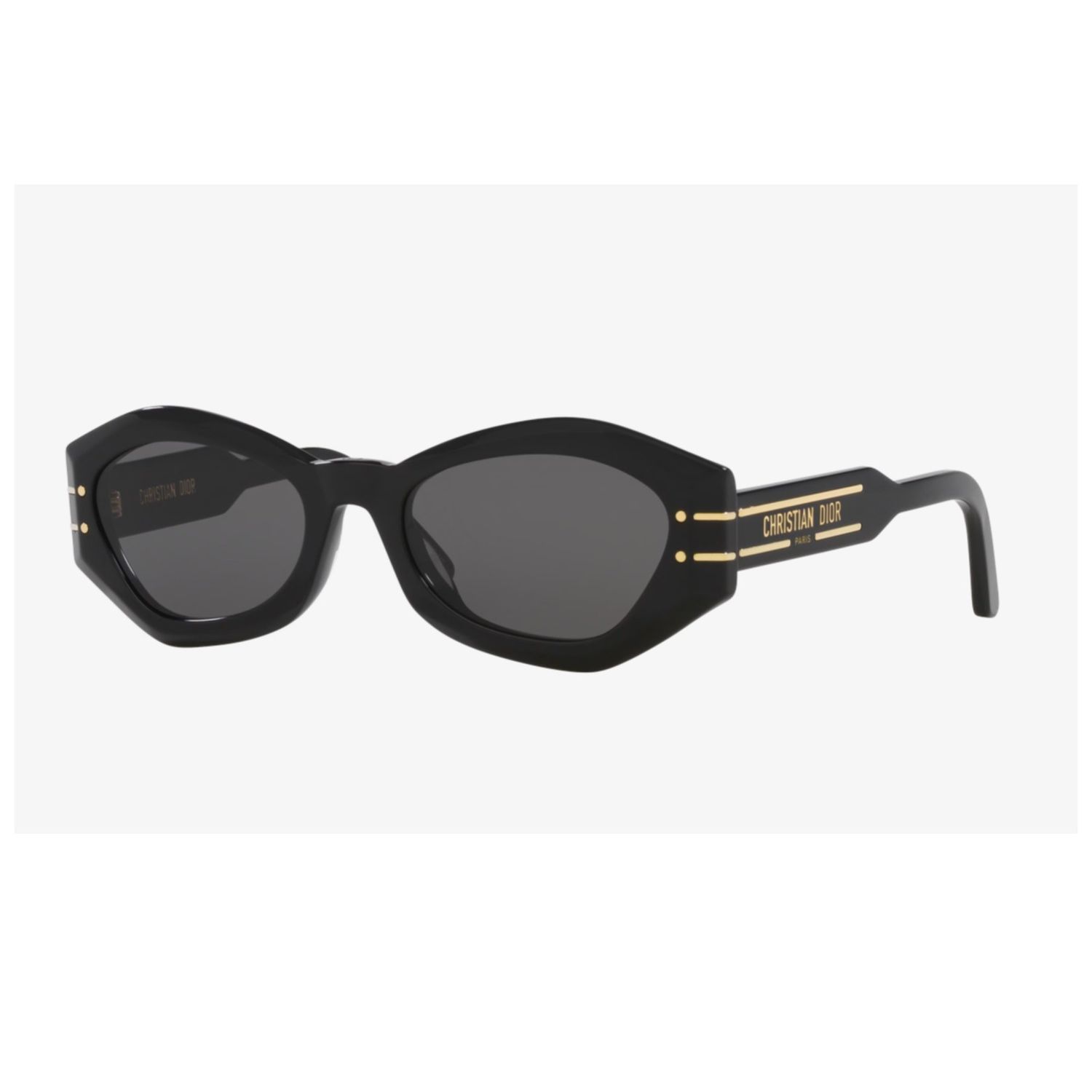 DIOR DIORSIGNATURE B1U BLACK BUTTERFLY SUNGLASSES