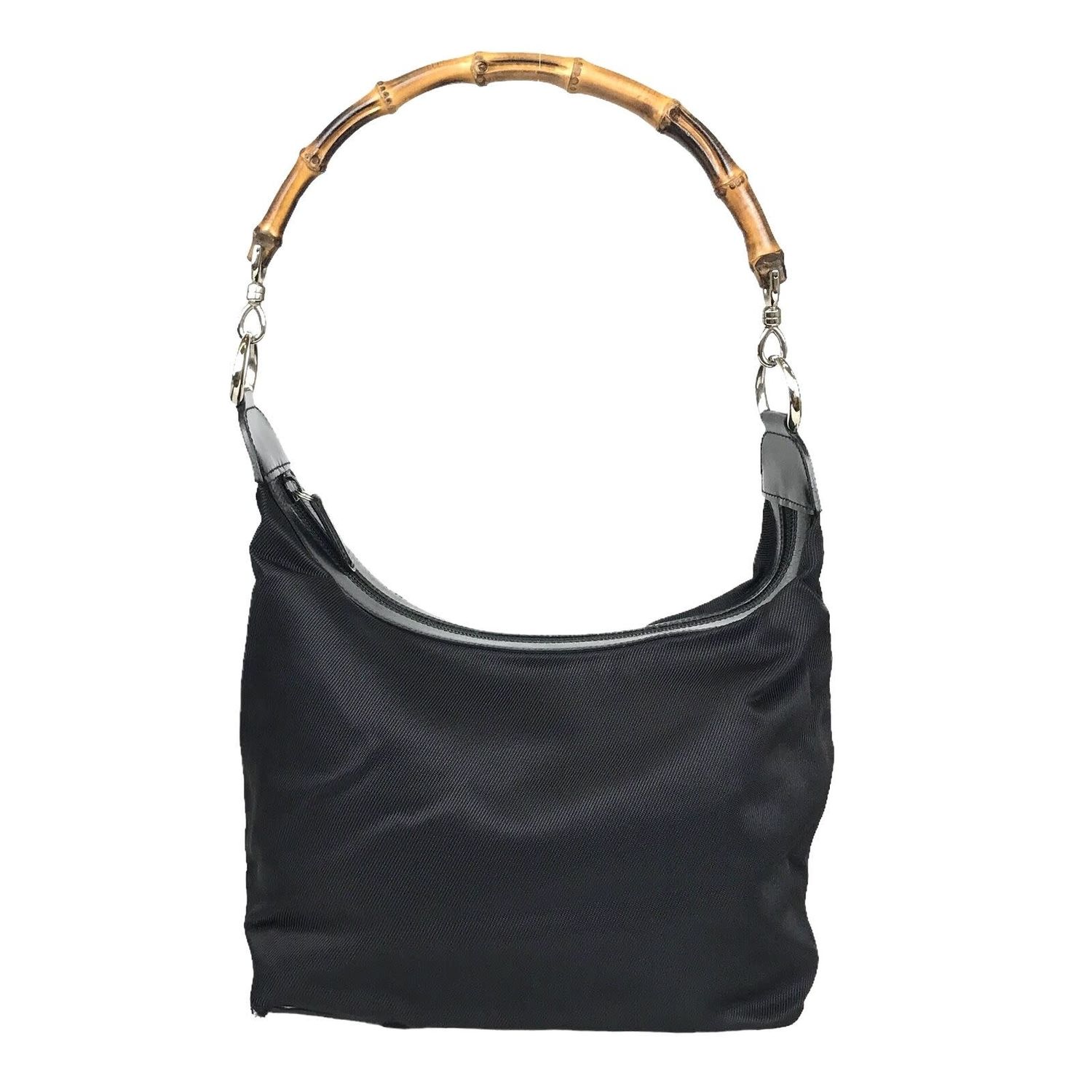 GUCCI BLACK TOM FORD BAMBOO TOP HANDLE BAG MINI