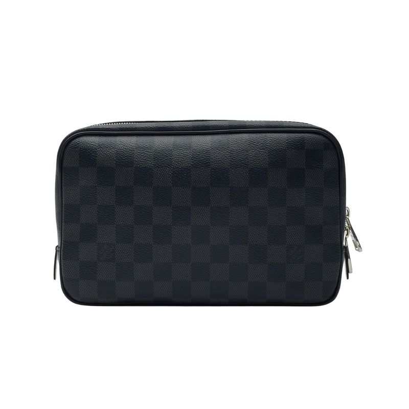 LOUIS VUITTON DAMIER GRAPHITE TOILET POUCH GM COSMETIC BAG