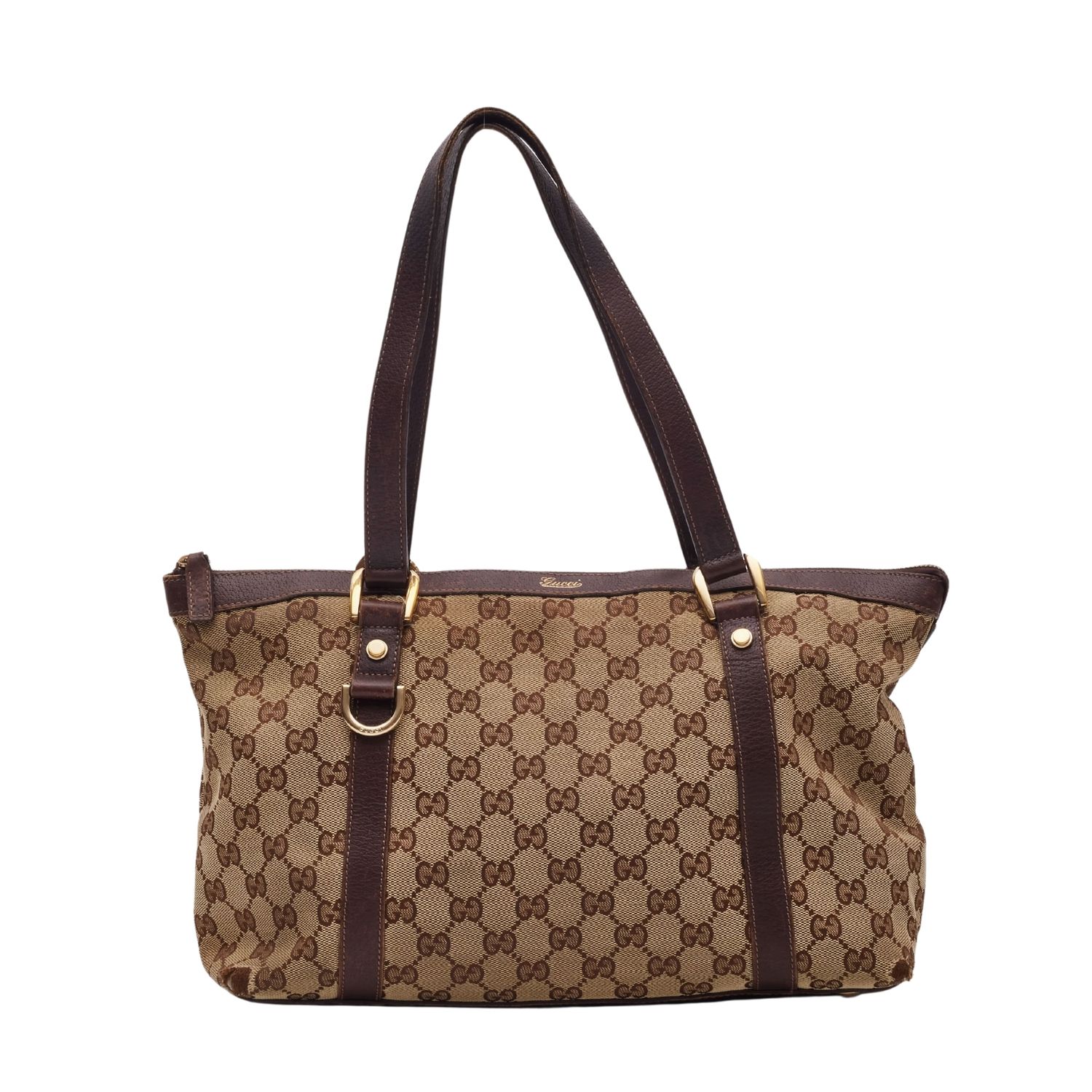 GUCCI GG MONOGRAM ABBEY EBONY TOTE BAG