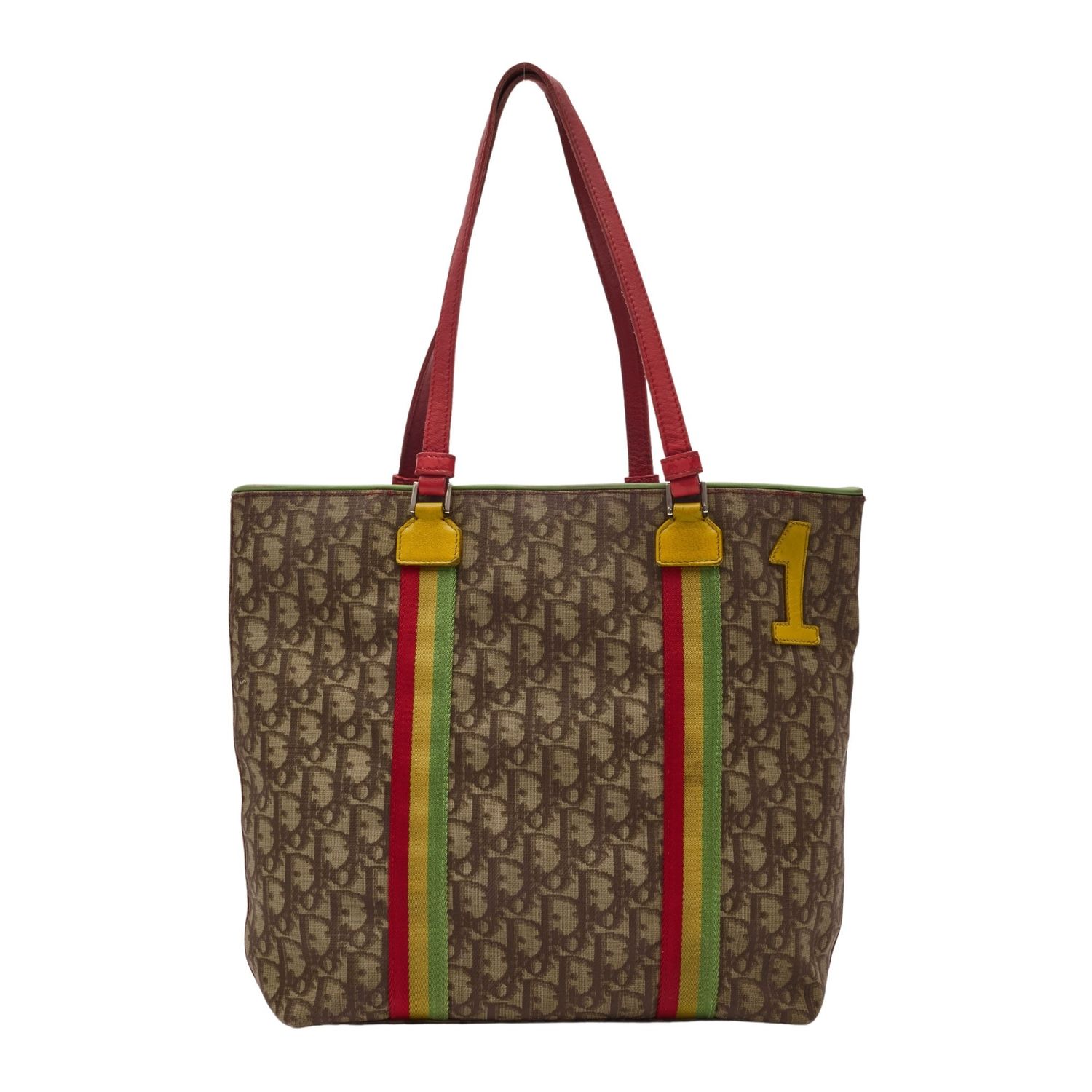 DIOR MONOGRAM OBLIQUE BEIGE RASTA TOTE BAG