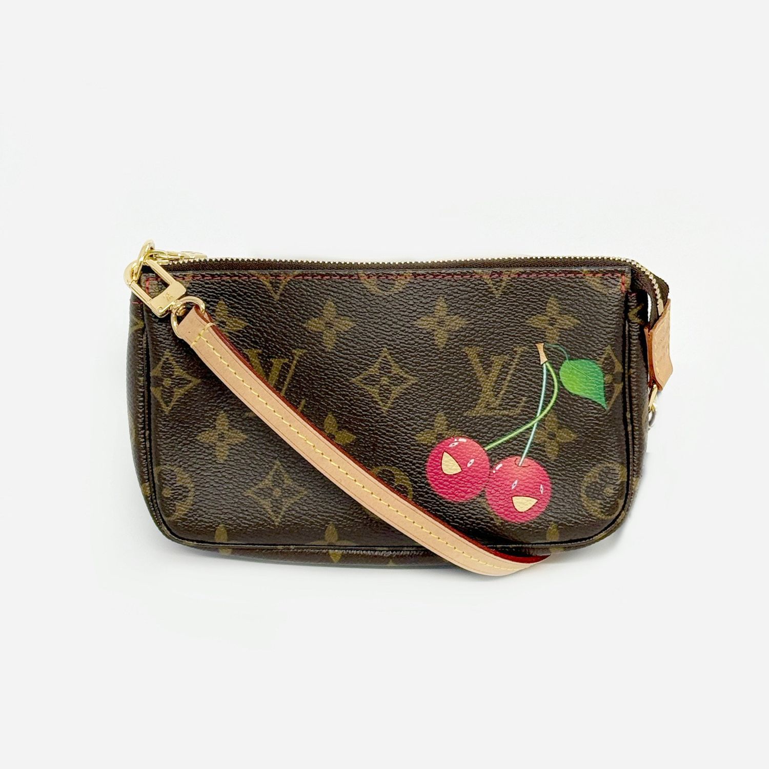 LOUIS VUITTON CERISES MONOGRAM POCHETTE LIMITED EDITION ACCESSORIES MINI ULTRA RARE