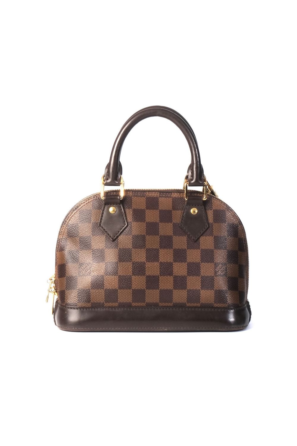 LOUIS VUITTON DAMIER EBENE ALMA BB BAG AS IS
