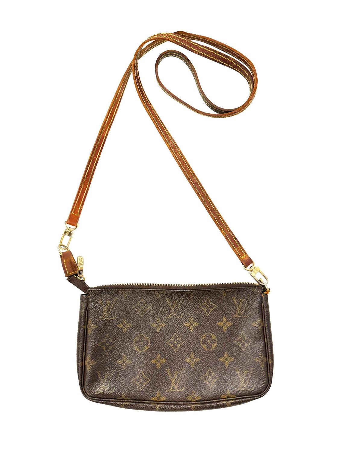 LOUIS VUITTON POCHETTE ACCESOIRES LONG STRAP SHOULDER BAG
