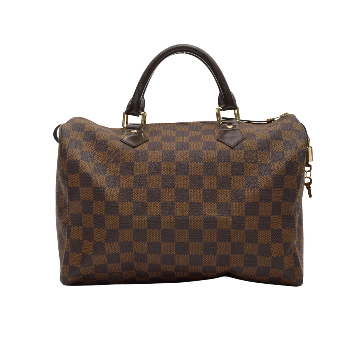 LOUIS VUITTON DAMIER EBENE SPEEDY 30 HANDBAG