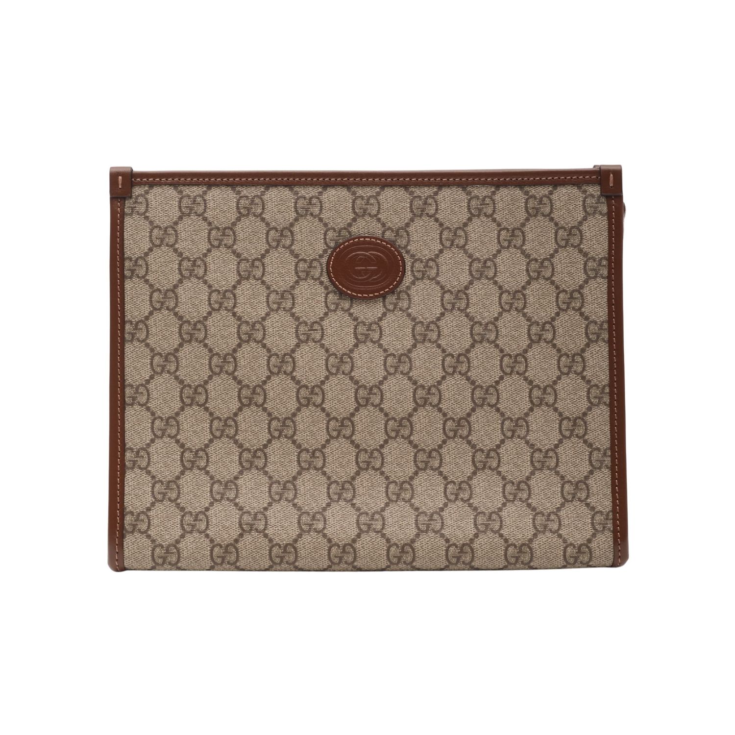 GUCCI GG SUPREME MONOGRAM TOILETRY POUCH BAG