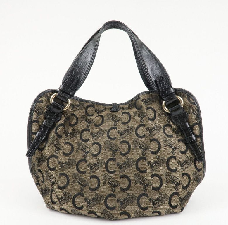 CELINE MACADAM CANVAS BAG