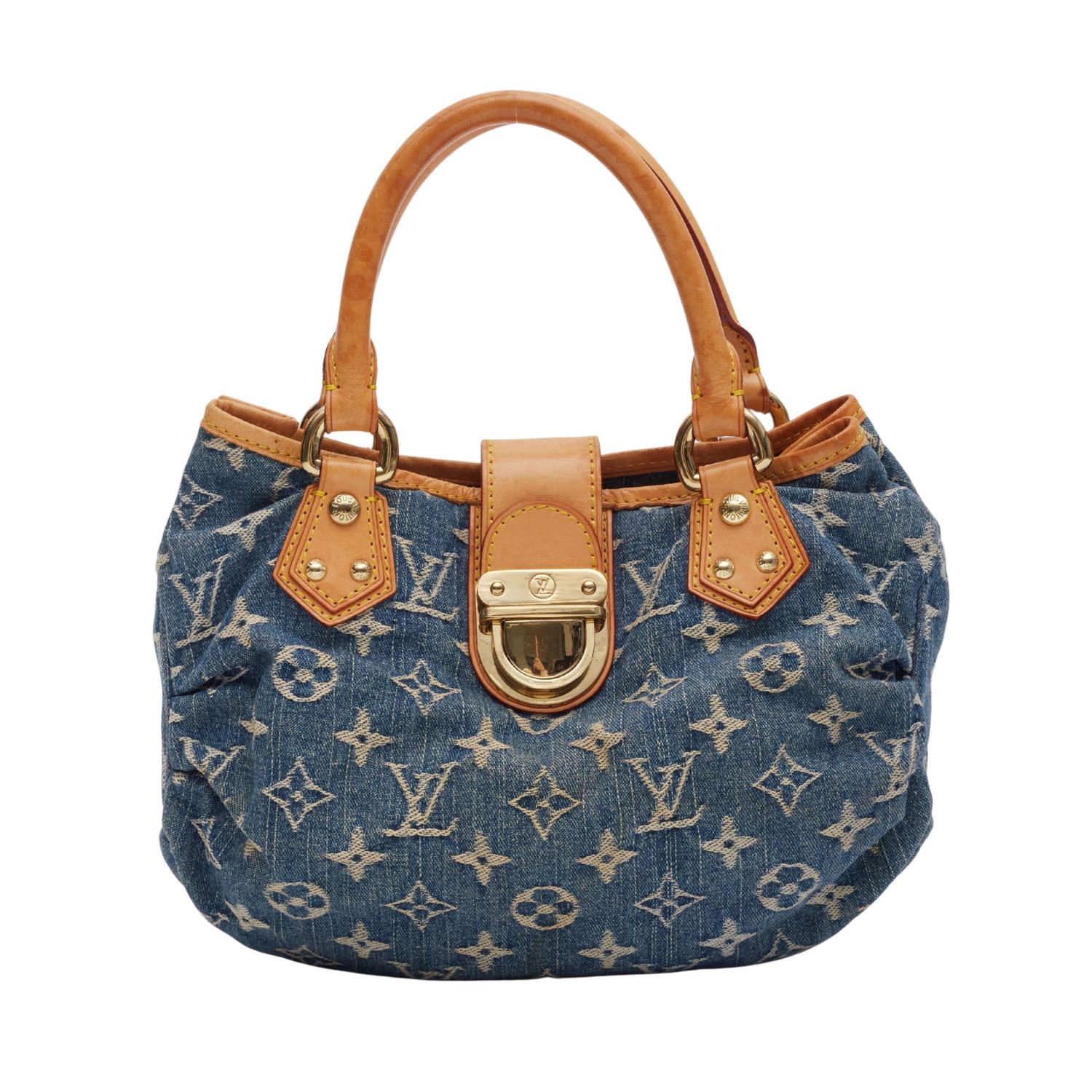 LOUIS VUITTON MONOGRAM DENIM BLUE PLEATY BAG MINI