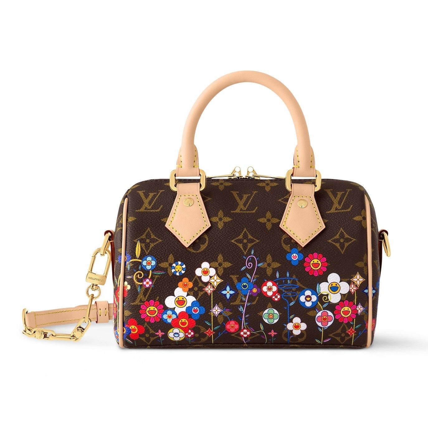 LOUIS VUITTON X TM MONOGRAM FLOWERS SPEEDY BANDO 20