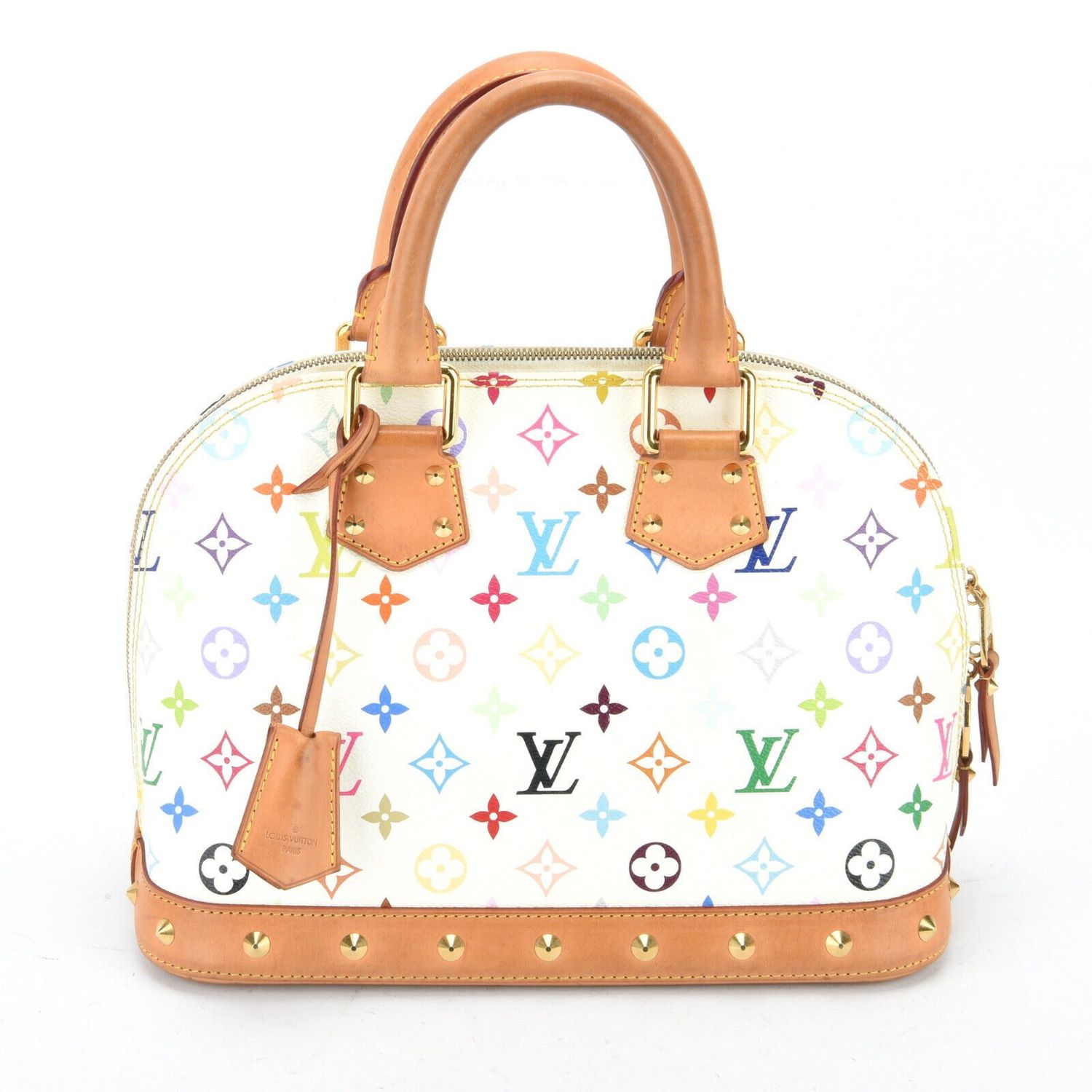 LOUIS VUITTON MURAKAMI WHITE MONOGRAM MULTICOLOR ALMA NM BAG