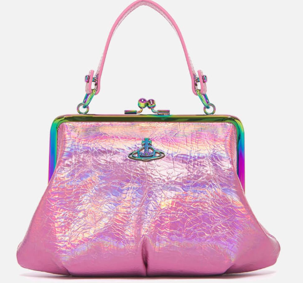 VIVIENNE WESTWOOD GRANNY FRAME BAG IRREDESCENT PINK