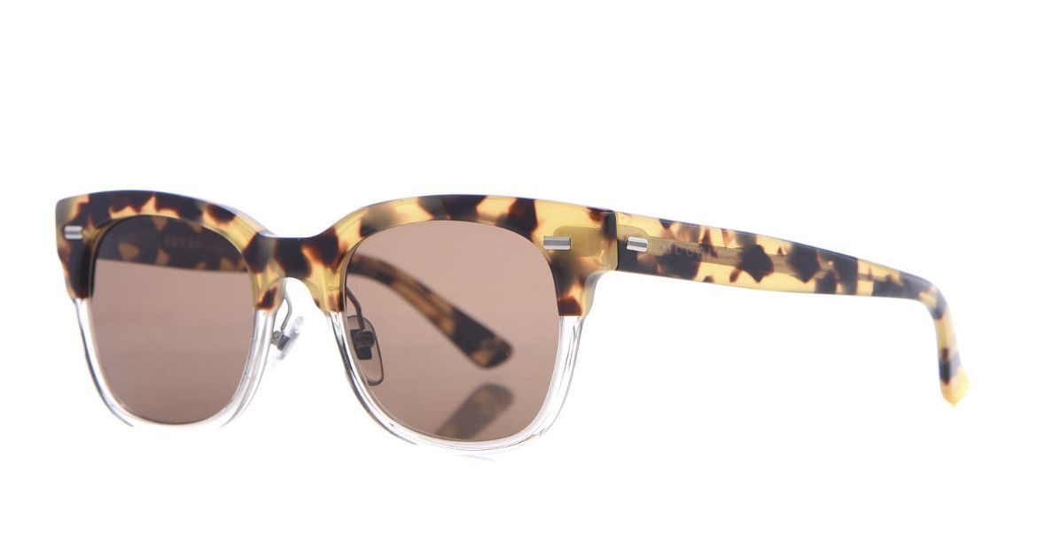 GUCCI HALF FRAME TORTOISE SUNGLASSES GG 3747