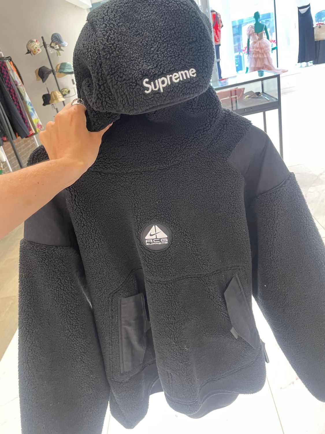 NIKE ACG X SUPREME FLEECE SWEATER (M) BLACK