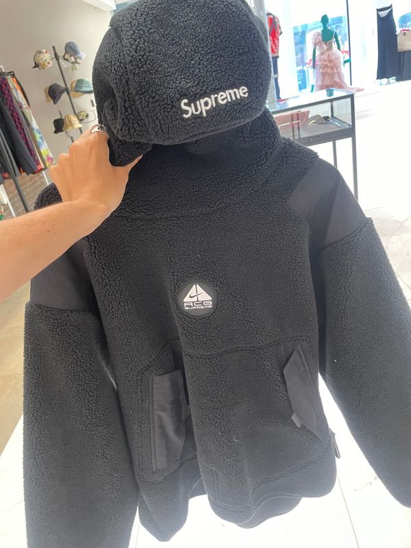 NIKE ACG X SUPREME FLEECE SWEATER (M) BLACK