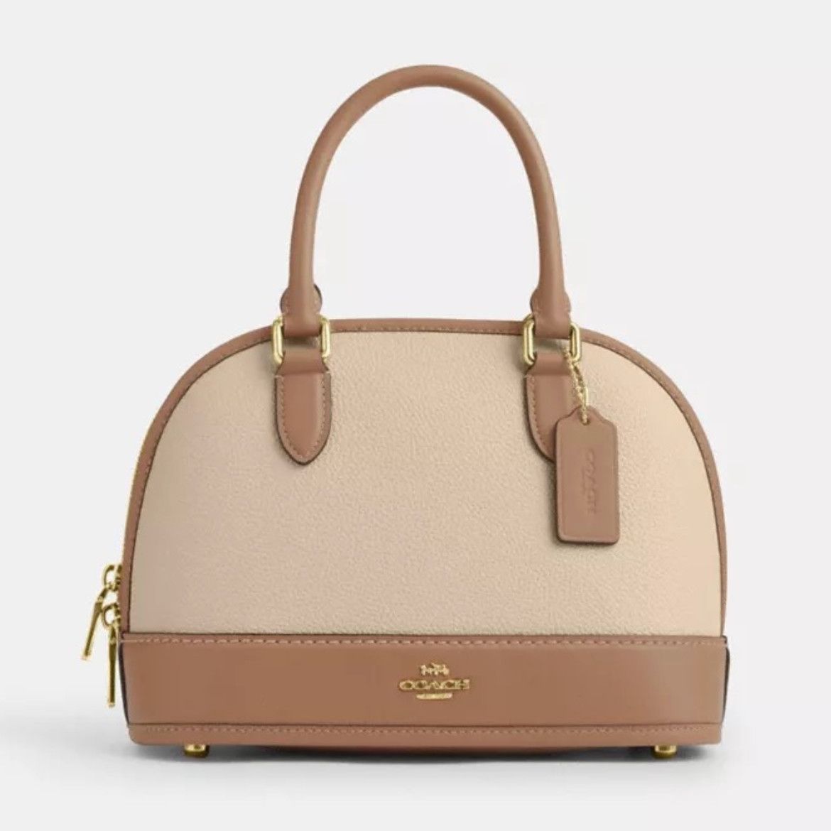 COACH SABRINA SATCHEL BAG BEIGE