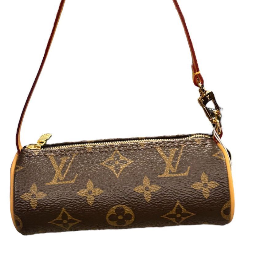 LOUIS VUITTON MONOGRAM MINI PAPILLON POUCH *NEW STRAP*