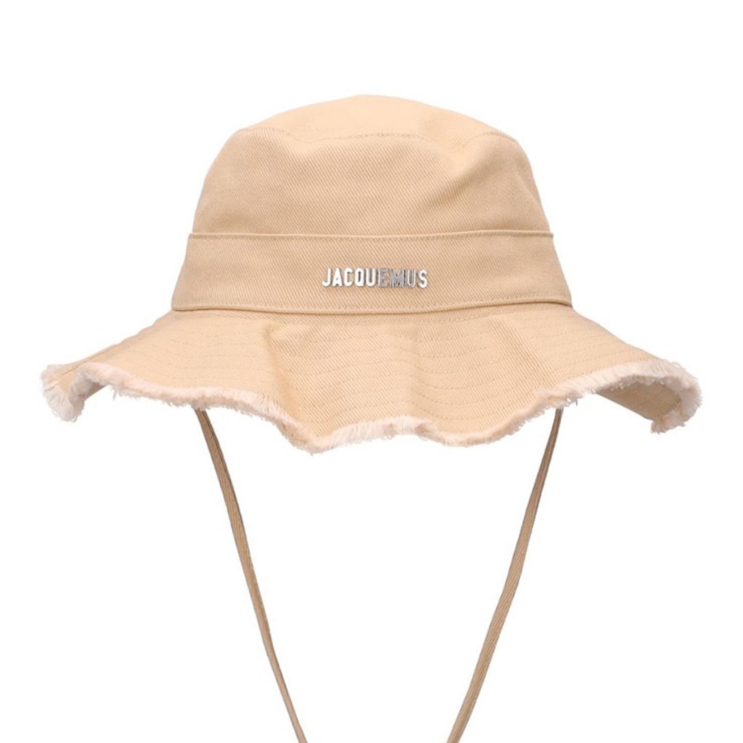 JACQUEMUS LE BOB LARGE BRIM BUCKET HAT BEIGE