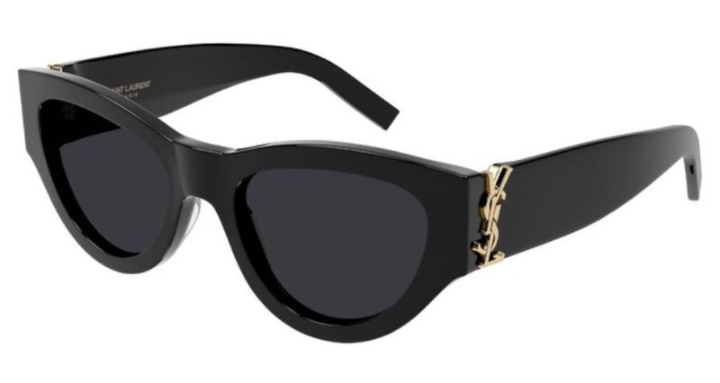 SAINT LAURENT SL M94 CAT EYE BLACK GOLD SUNGLASSES