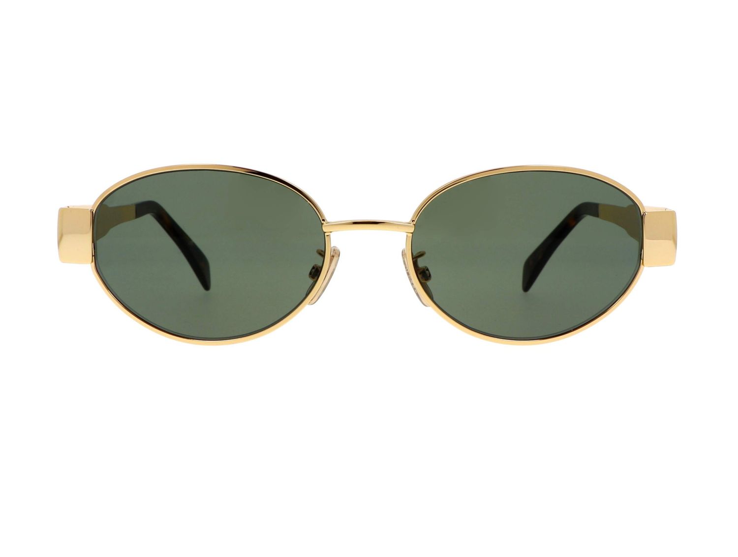 CELINE GOLD METAL TRIOMPHE SUNGLASSES