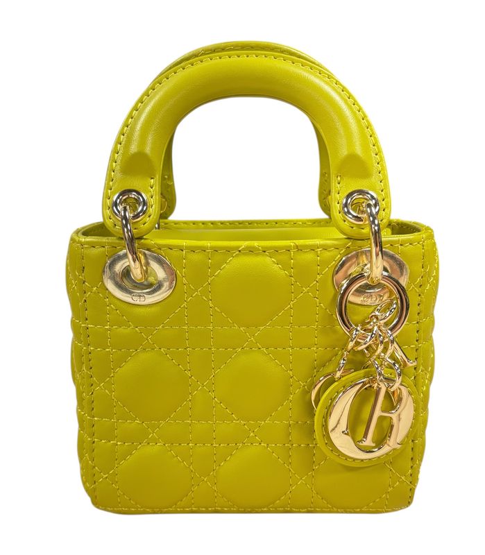 CHRISTIAN DIOR LADY DIOR MICRO 19-MA-0186 YELLOW