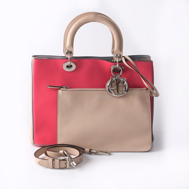 CHRISTIAN DIOR LADY DIOR MEDIUM DIORISSIMO TOTE BAG