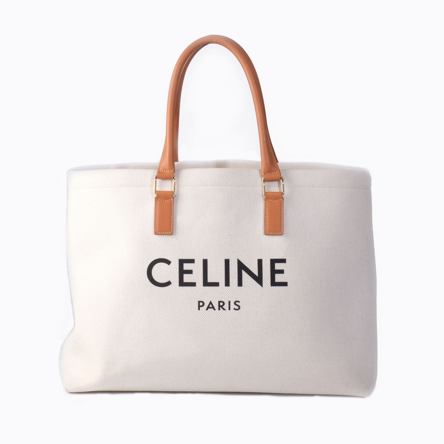 CELINE PARIS CABAS	 CANVAS TOTE BAG