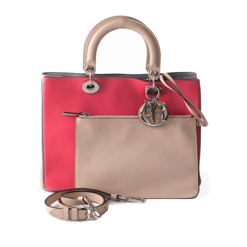 CHRISTIAN DIOR LADY DIOR MEDIUM DIORISSIMO TOTE BAG