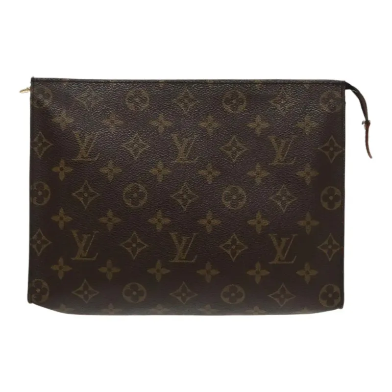 LOUIS VUITTON MONOGRAM TOILETRY POUCH BROWN